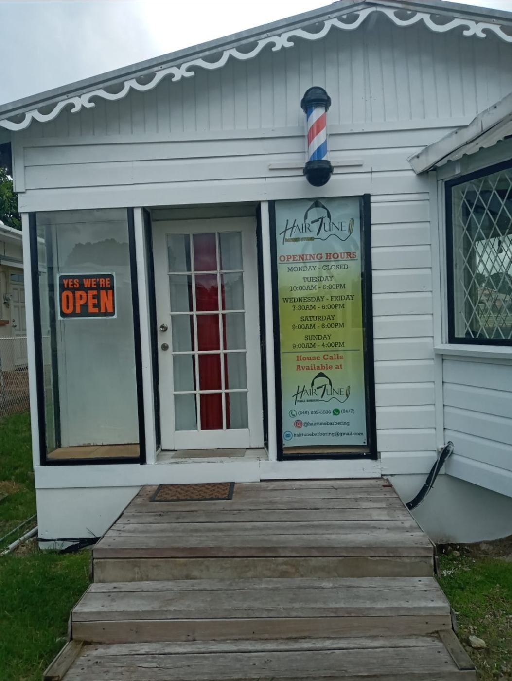Storefront of HairTune Barber Studio